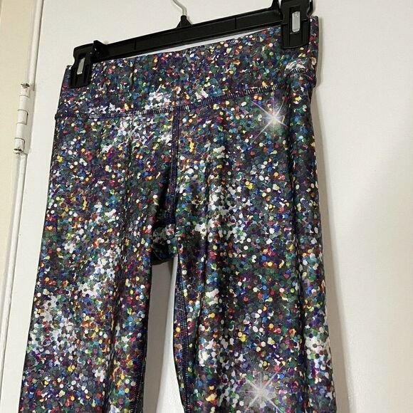 Terez Leggings Confetti Dotted Multicolor Workout Yoga Size Small - Picture 7 of 7